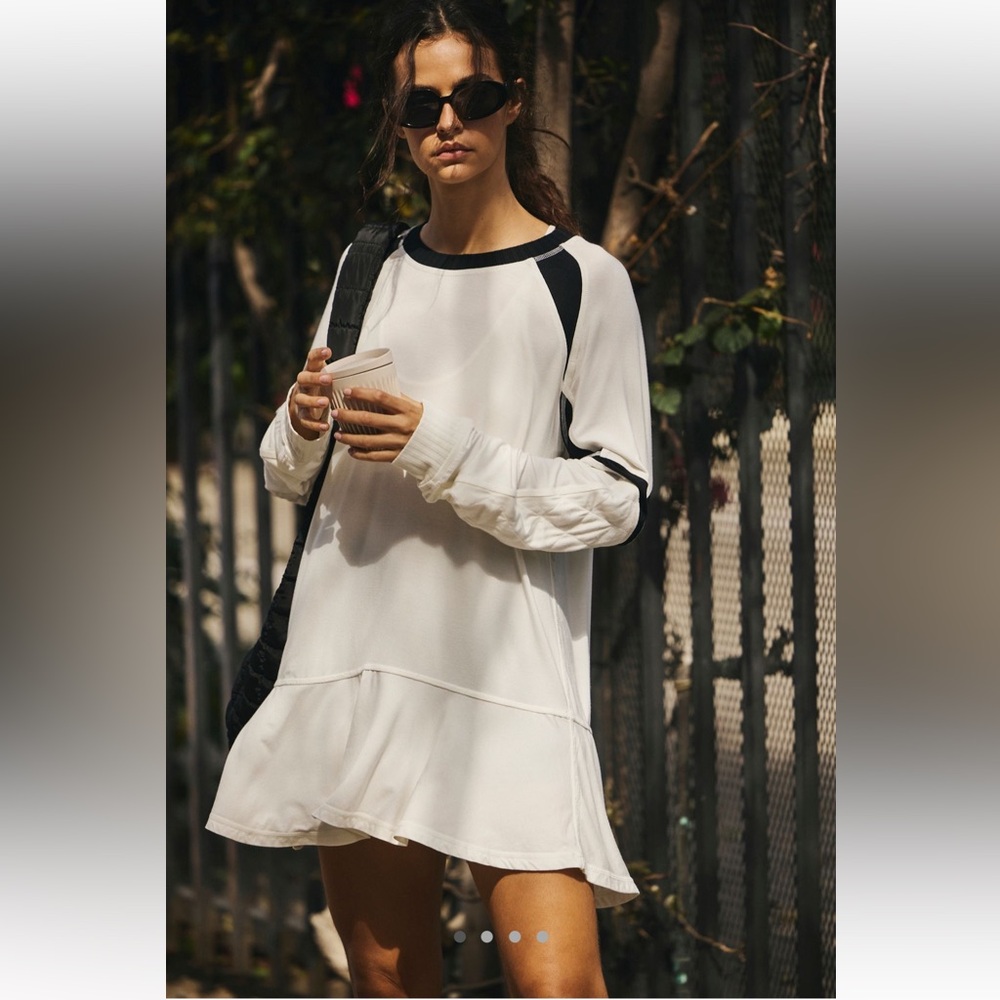 FP Movement by Free People Black and White Long Sleeve Top
